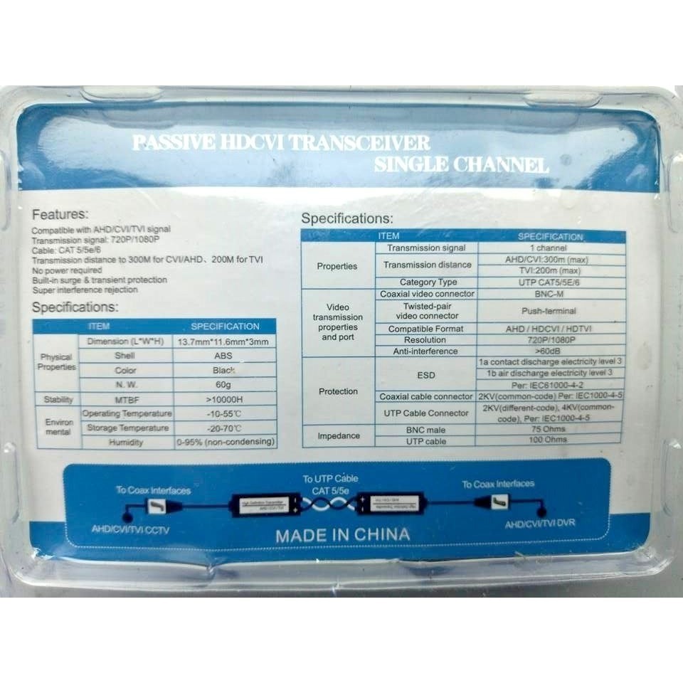 【500萬鍍金抗干擾】2條100元~雙絞線網路線視頻傳輸器 EX2陞泰可取大華海康 就是這個光玩美推薦監視器-細節圖6