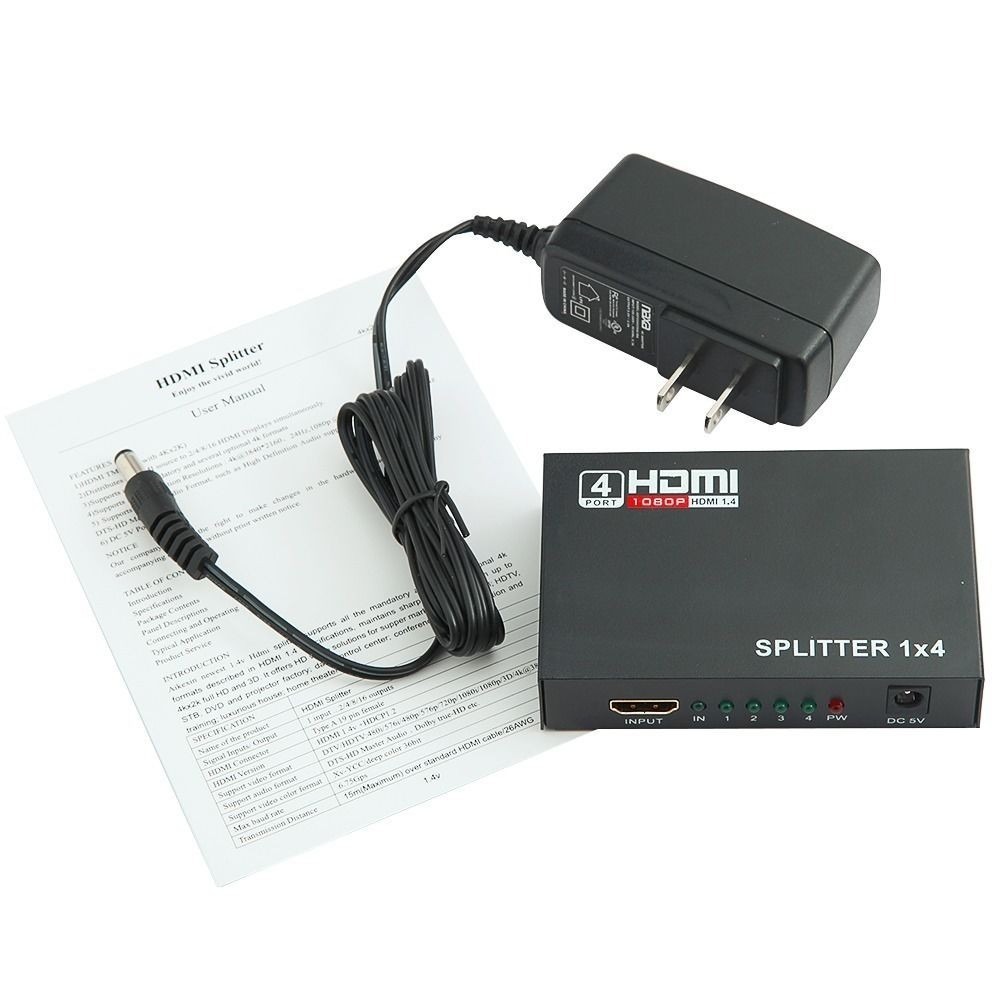 【1分4視頻分配器】HDMI主機 高清一進四出 HDMI 一分四分配器 就是這個光玩美推薦監視器-細節圖2