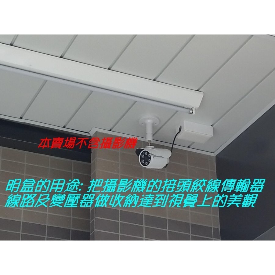 【現貨】一聯明盒 白色監控弱電ABS強化塑膠 EX2陞泰可取大華海康DVRXVR攝影機 就是這個光玩美推薦監視器-細節圖2