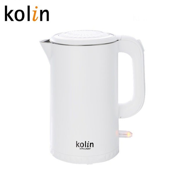 【歌林Kolin】316不鏽鋼雙層防燙1.7L快煮壺KPK-LN207-細節圖2