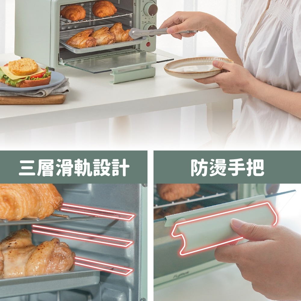 【富士電通】 7L美型電烤箱 / 小烤箱 FTO-LN070-細節圖7