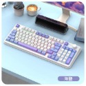 馬卡龍三色 無線RGB鍵盤】僅有鍵盤 發光 電腦 電競 鍵盤 RGB 呼吸燈 炫酷 遊戲 桌機-規格圖7