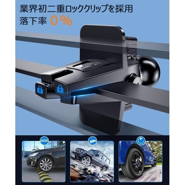 【日本代購】DesertWest 車用手機支架 超強磁力 360度旋轉 空調出風口安裝 4-7吋對應全部機型 藍色-細節圖4