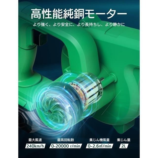 【日本代購】KIMO 鼓風機 吹葉機 20V 2.0Ah 附帶延長管 QM-6001-細節圖4