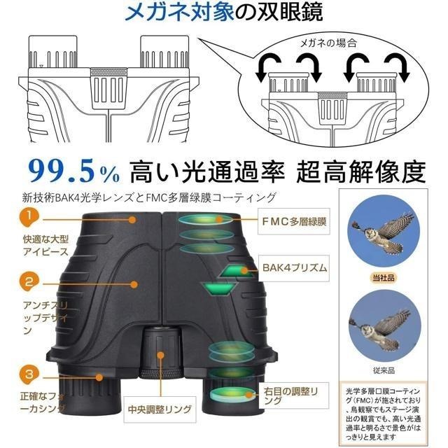 【日本代購】UncleHu 雙筒望遠鏡 12X25 藍灰色-細節圖3