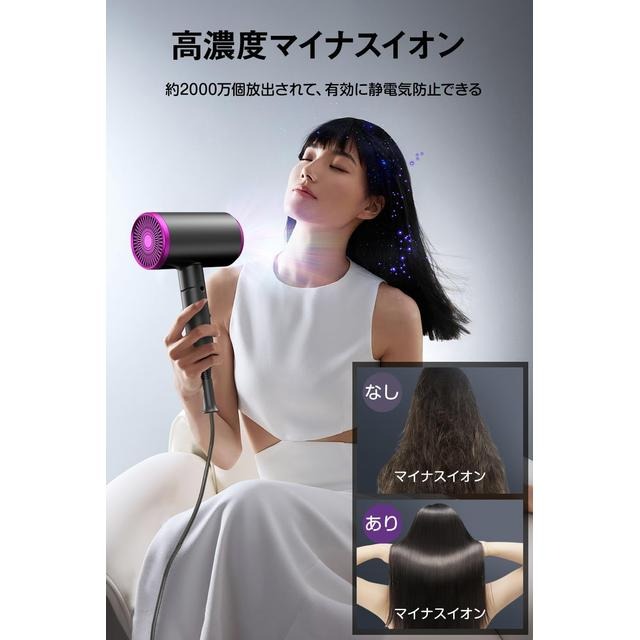 【日本代購】Bestore 負離子大風量吹風機 KNS-115 灰色-細節圖5
