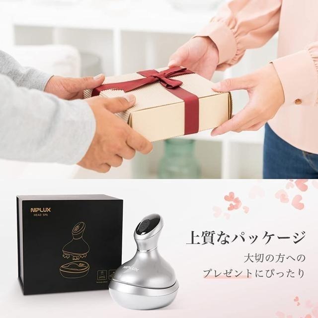 【日本代購】NIPLUX HEAD SPA 電動頭部按摩 清潔 美容儀 銀色-細節圖8
