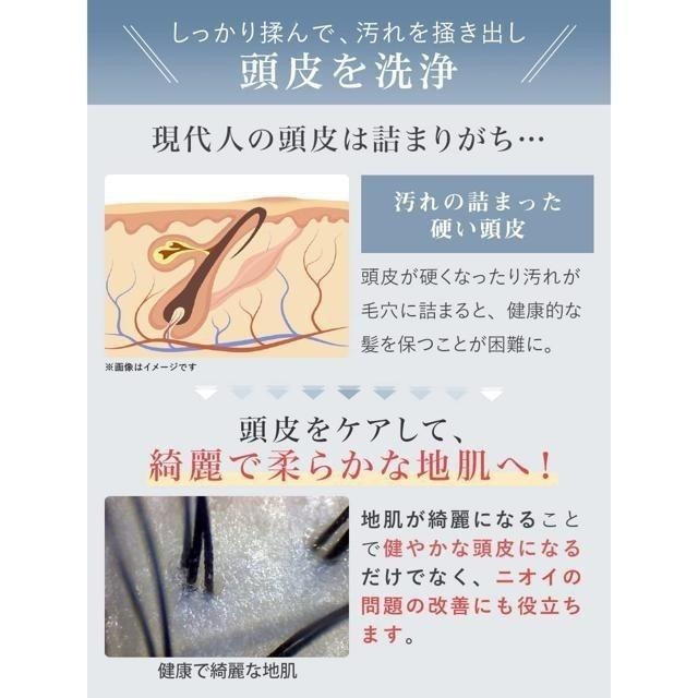 【日本代購】NIPLUX HEAD SPA 電動頭部按摩 清潔 美容儀(兩種刷頭) 黑色-細節圖3