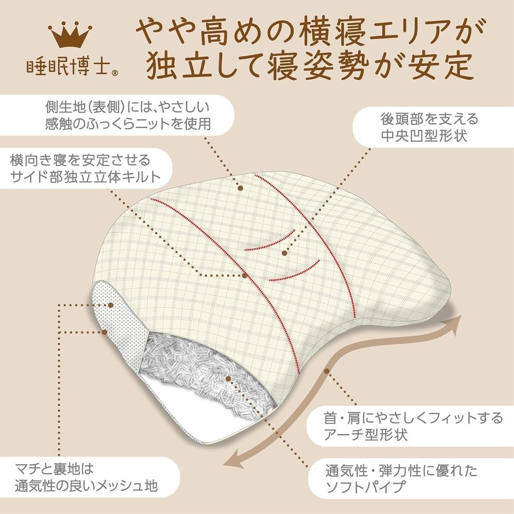 【日本代購】Nishikawa 西川 睡眠博士 橫臥支撐系列 枕頭 側躺 橫臥 高度(高)-細節圖3