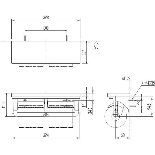 【日本代購】LIXIL 廁所紙巾架 雙層 白色 CF-AA64/BW1-細節圖3