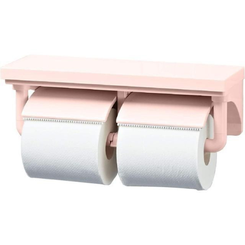 【日本代購】LIXIL 廁所紙巾架 雙層 粉色 CF-AA64/LR8