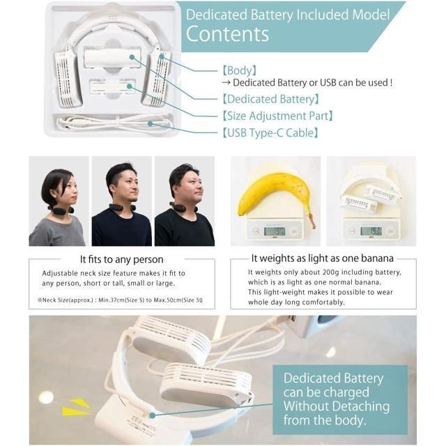 【日本代購】THANKO 頸式冷卻器 TK-NEMB3-WH 白色-細節圖8