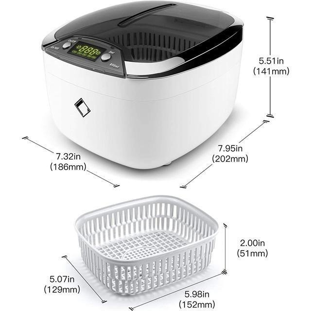 【日本代購】LifeBasis 超音波 超聲波 清洗機 850毫升 CD-7920-細節圖7