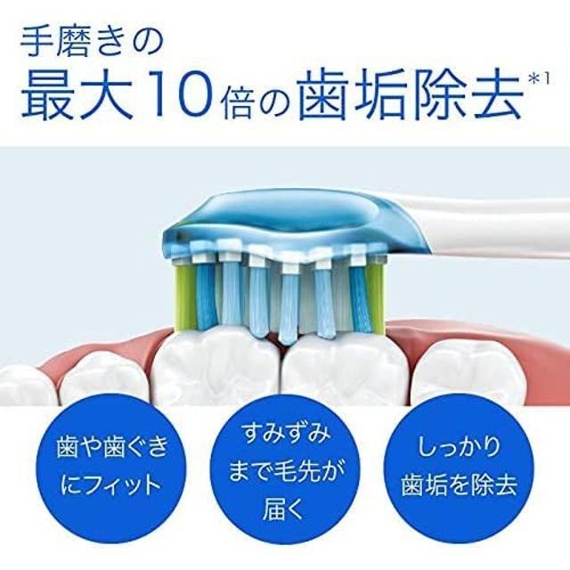 【日本代購】Philips 飛利浦 電動牙刷 替換刷頭 加強清潔 HX9043/67 白色 (3個)-細節圖2