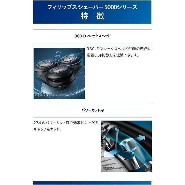 【日本代購】Philips 飛利浦 5000系列 電動刮鬍刀 27刀片 S5445/03-細節圖3