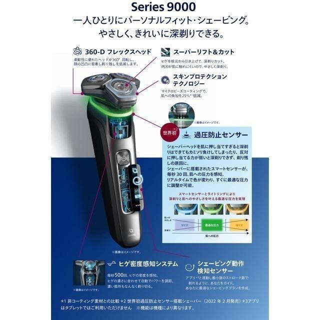 【日本代購】Philips 飛利浦 9000系列 電動刮鬍刀 72刀片 S9985/50-細節圖3