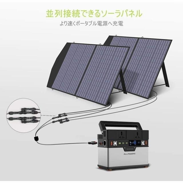 【日本代購】ALLPOWERS 太陽能板 100W 充電 露營 救援 停電 防災-細節圖6