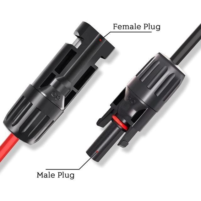 【日本代購】Cleqee 16AWG銅線 MC4轉接DC接頭 (DC7909) (DC5525) 1.9米-細節圖4