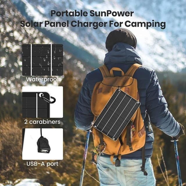【日本代購】FlexSolar 迷你太陽能板 6W 充電 露營 救援 停電 防災-細節圖3
