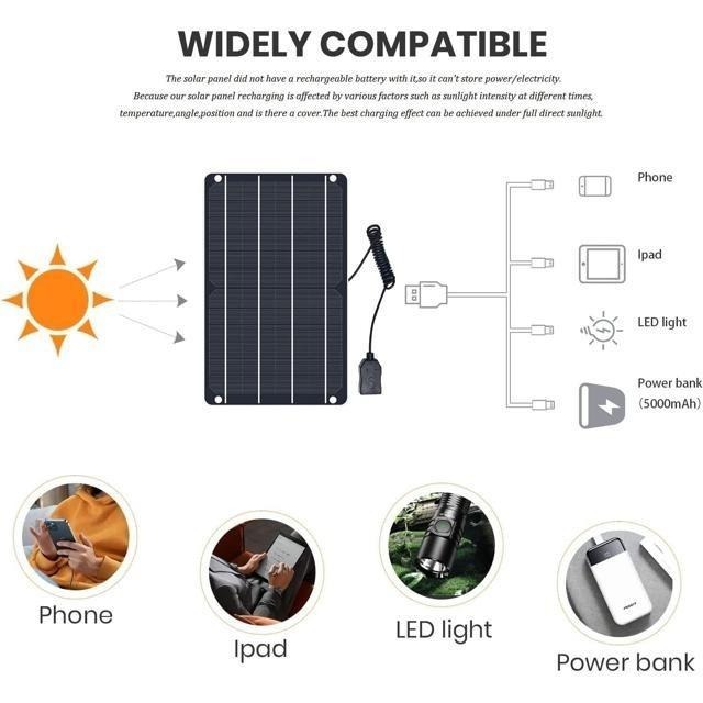 【日本代購】FlexSolar 迷你太陽能板 6W 充電 露營 救援 停電 防災-細節圖8