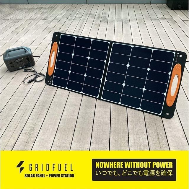 【日本代購】GRIDFUEL 太陽能板 100W 充電 露營 救援 停電-細節圖2