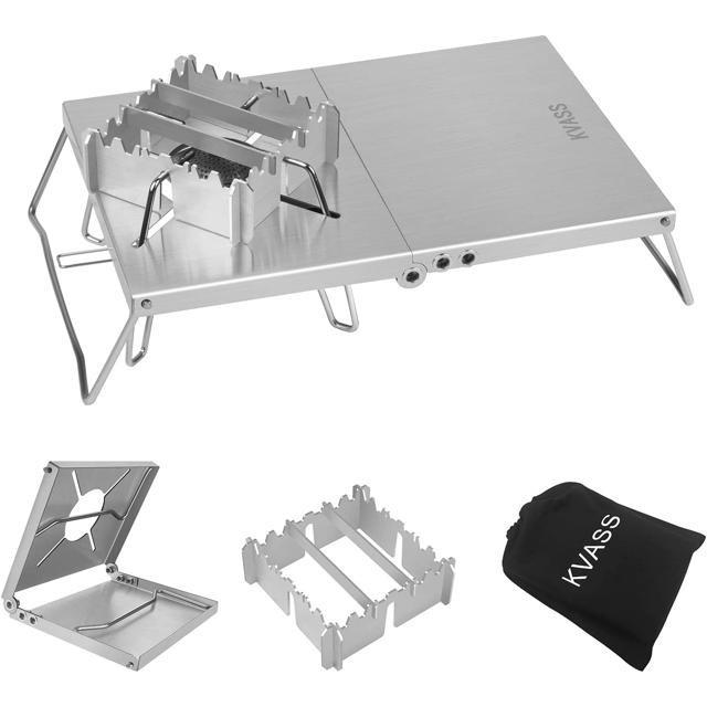 【日本代購】KVASS 不鏽鋼 隔熱桌+擋風架 適用CB-JCB ST-330 ST-310 TRB250