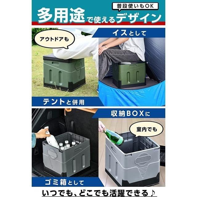 【日本代購】Dajie 防災 露營 折疊式 簡易廁所 附處理袋12個 綠色-細節圖4