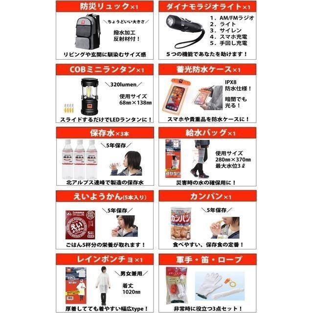 【日本代購】HIH Hazard 防災包 36件套裝-細節圖3