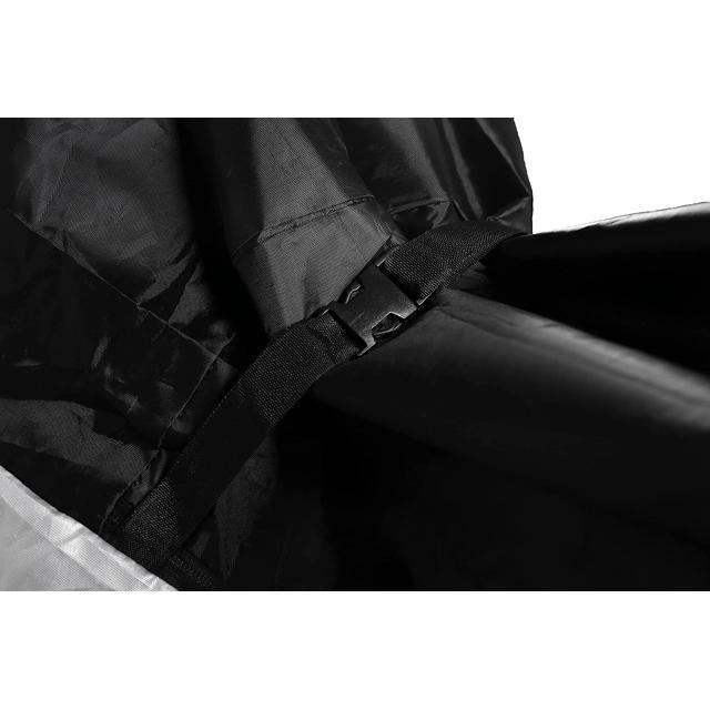 【日本代購】Hanmir 防水 加厚 防盜 抗UV 親子款 自行車罩 190T 銀色-細節圖6