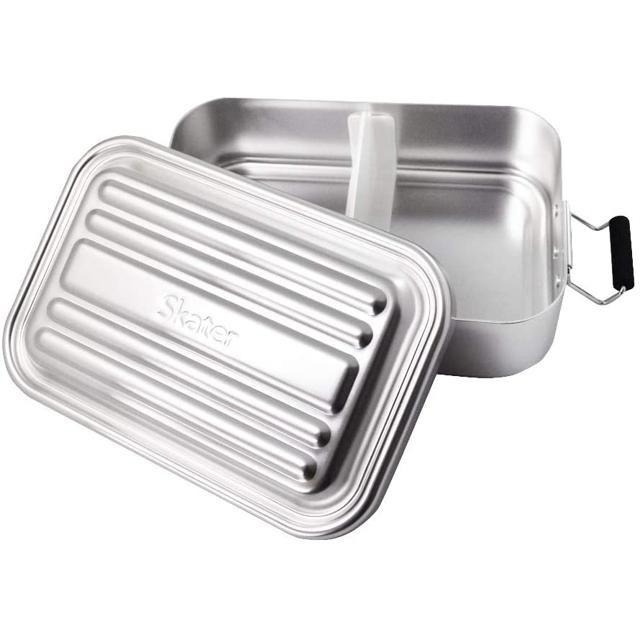 【日本代購】Skater 鋁製便當盒 1000 毫升 AFT10B-A 銀色-細節圖2