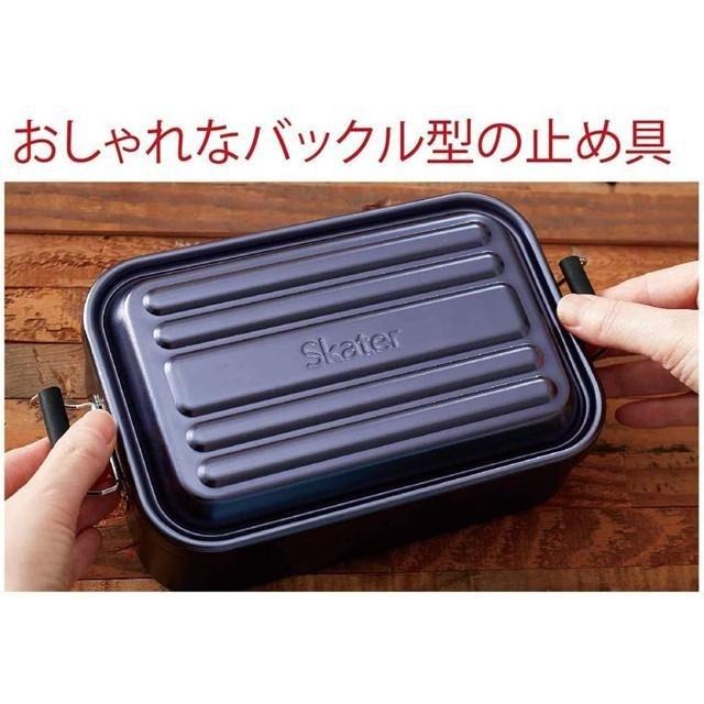 【日本代購】Skater 鋁製便當盒 1000 毫升 AFT10B-A 銀色-細節圖5