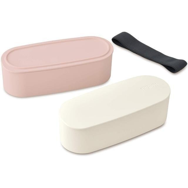 【日本代購】Thermos 膳魔師 雙層便當盒 DJT-600W LP 淺粉色-細節圖2