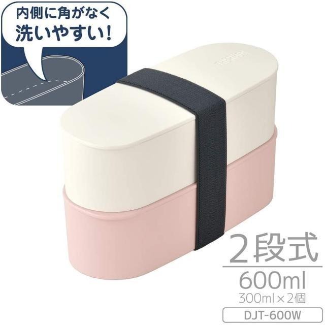 【日本代購】Thermos 膳魔師 雙層便當盒 DJT-600W LP 淺粉色-細節圖3