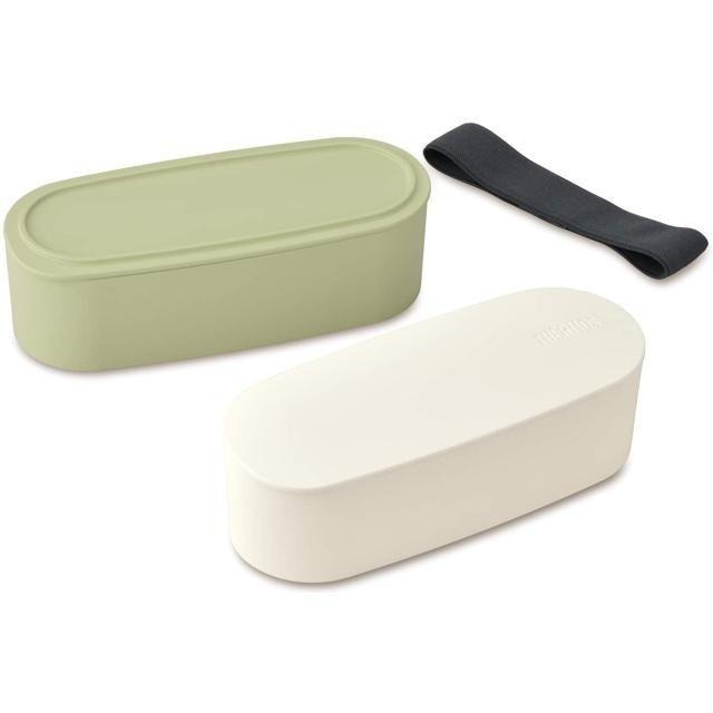 【日本代購】Thermos 膳魔師 雙層便當盒 DJT-600W LTG 淺綠色-細節圖2