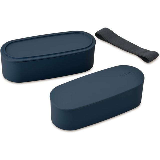 【日本代購】Thermos 膳魔師 雙層便當盒 DJT-600W NVY 藏青色-細節圖2