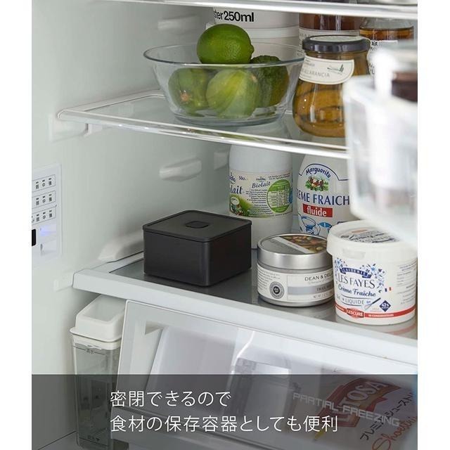 【日本代購】Yamazaki 便當盒 午餐盒 方形 9.2X9.2X5公分 5412 黑色-細節圖6