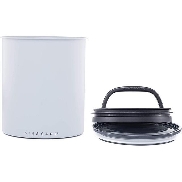 【日本代購】Airscape 咖啡豆 餅乾 堅果 真空密封罐  容量2.5磅 灰白色-細節圖2