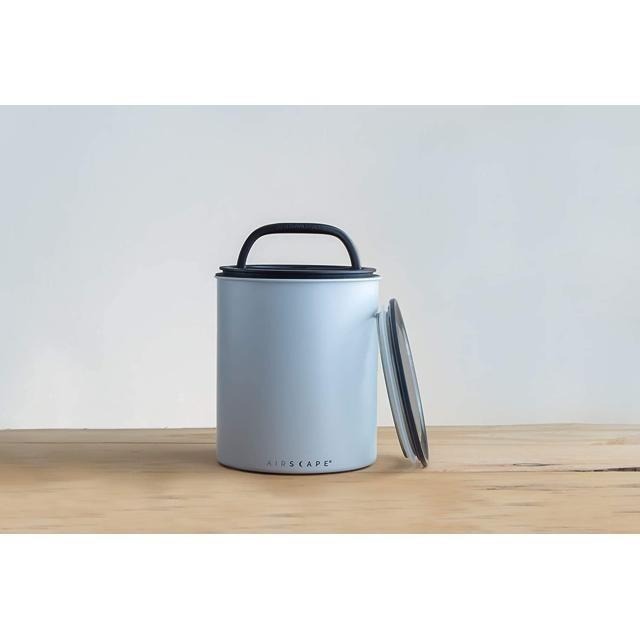 【日本代購】Airscape 咖啡豆 餅乾 堅果 真空密封罐  容量2.5磅 灰白色-細節圖3