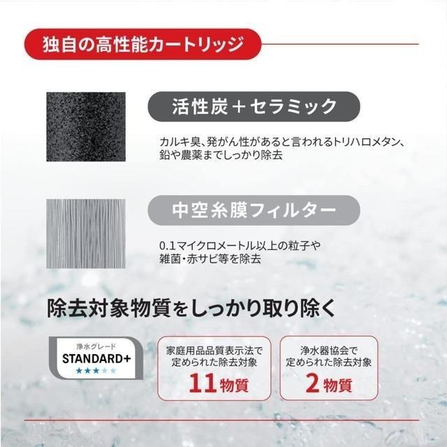 【日本代購】Cleansui 三菱化學 水龍頭淨水器 CSP系列 CB013-WT-細節圖5