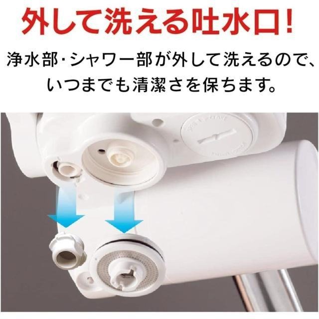 【日本代購】Cleansui 三菱化學 水龍頭淨水器 CSP系列 CSP811-WT-細節圖2