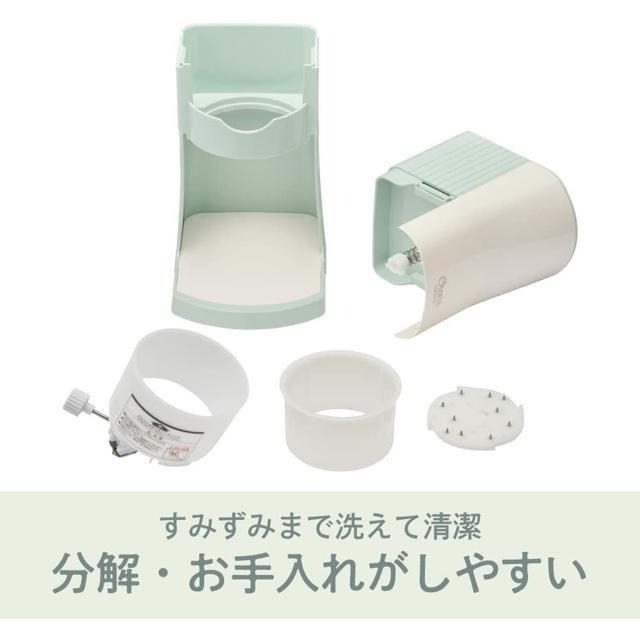 【日本代購】Doshisha 雪花刨冰機 剉冰機 DTY-B2GR 附贈三個製冰盒 綠色-細節圖7