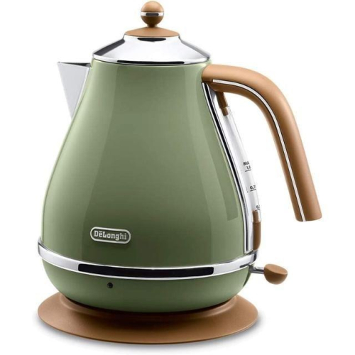 【日本代購】DeLonghi 1.0L 電熱水壺 Icona Vintage KBOV1200J 橄欖綠