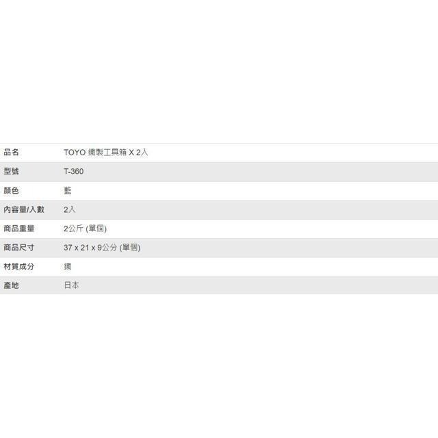 TOYO 鐵製工具箱 2入-細節圖4