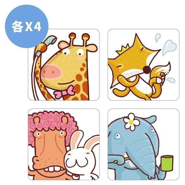 3M™ 防滑貼片 16入 可愛動物系列-細節圖2