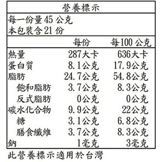 Kirkland Signature 科克蘭 無調味綜合堅果隨手包 45公克 X 21包-細節圖2