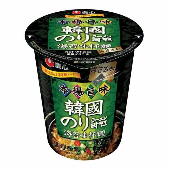 農心 海苔味杯麵 65公克 X 12入-細節圖2