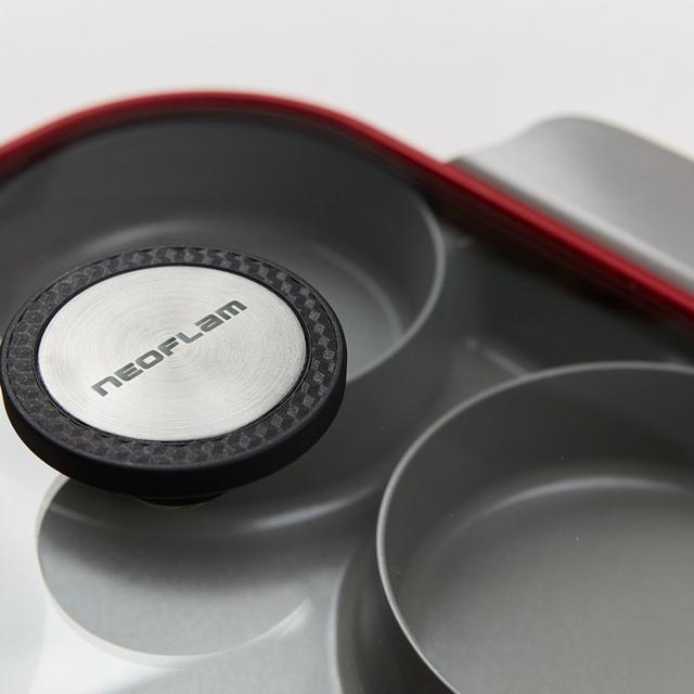 Neoflam 雙耳四格多功能煎鍋含蓋 28公分-細節圖3