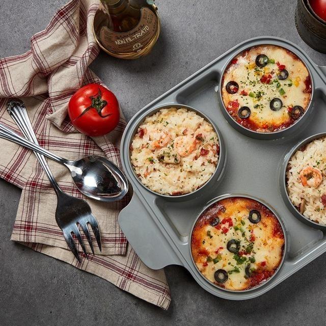 Neoflam 雙耳四格多功能煎鍋含蓋 28公分-細節圖6