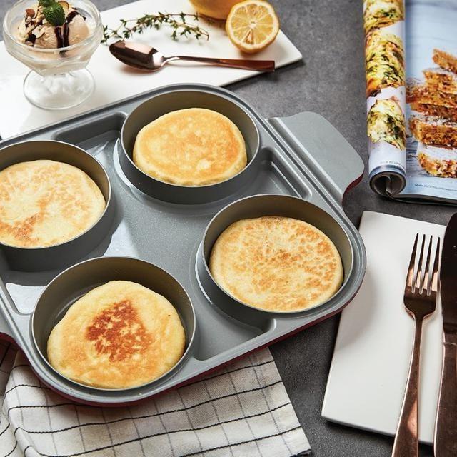 Neoflam 雙耳四格多功能煎鍋含蓋 28公分-細節圖7