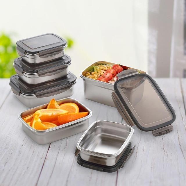 Neoflam 不鏽鋼保鮮盒含蓋 12件組-細節圖2